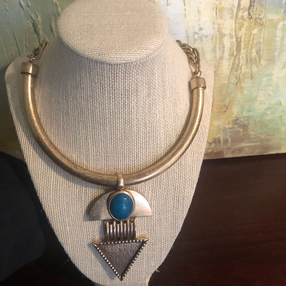Neiman Marcus gold necklace